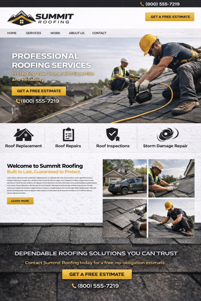 Roof inspection for roofing services by Summit Roofing.