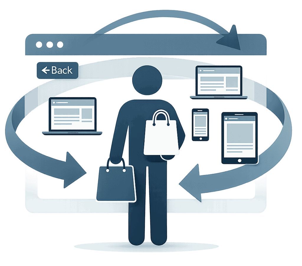 Digital retargeting ads for effective audience re-engagement.